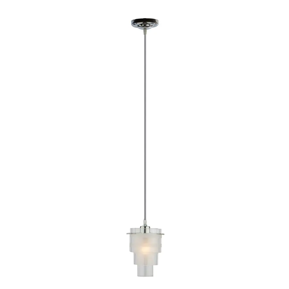 Подвес Комета 1xE27x60 Вт, металл/стекло, цвет хром/белый 16529700 STLM-2170094 Eurosvet 