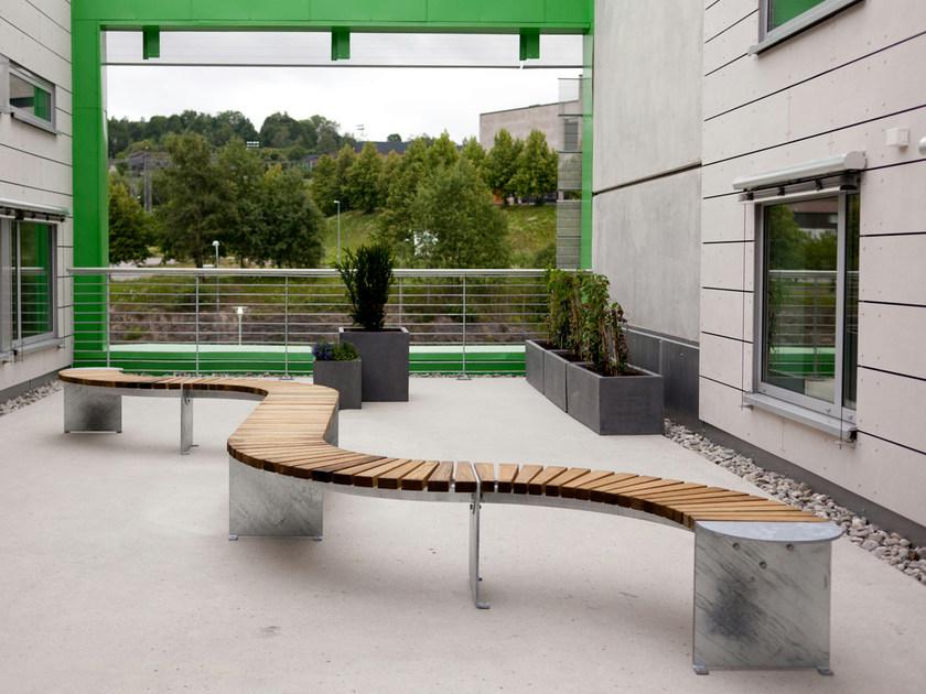 VESTRE Модульная скамья из стали и дерева без спинки Vroom sun-id-1463869 - Вид №3