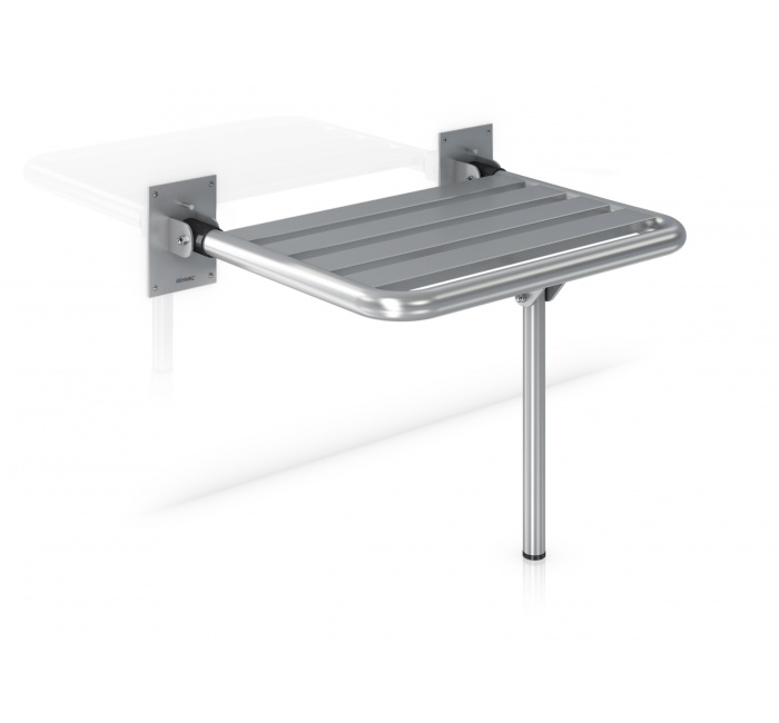 GW11 23 03 00 Genwec Складное сиденье из стали белого цвета 