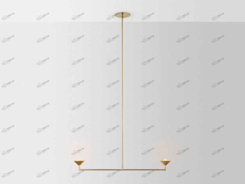 Volker Haug Studio Led подвесной светильник из латуни с прямым и отраженным светом Pyramid scheme sun-id-1487826