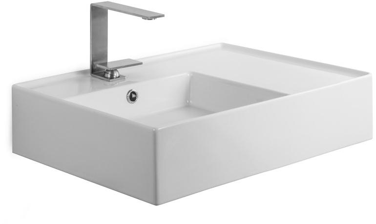 5114 Подвесная раковина настенная овальная Scarabeo Ceramiche Teorema 2.0 белая - Вид №3