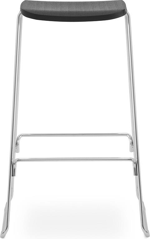 602552 Barstool 75 см Черный Дуб / Хром Normann Copenhagen Just - Вид №1