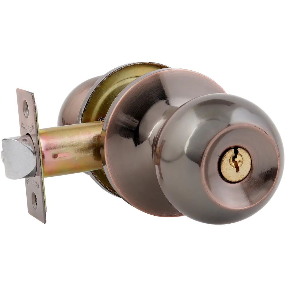 AVERS Шаровая ручка-кноб с ключом и фиксатором в цвете медь 82001627 STLM-0016918