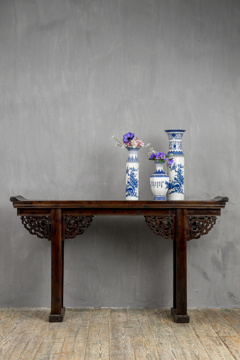 Консоль деревянная резная "Сян-Ань" ДОМАШНЯЯ ОБСТАНОВКА  017341 Коричневый Santreyd  - Вид №4