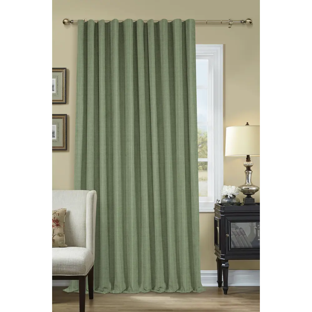 Штора на ленте Соренто 200x280 см цвет зеленый MIAMOZA STLM-2024038 - Вид №4