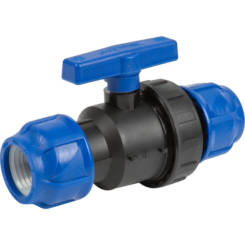 Valfex Шаровой кран ПНД 40x40 мм для водопроводных систем 83742601 STLM-0044278