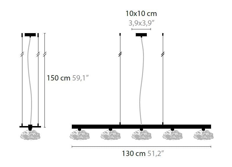 Стеклянный подвесной светильник ILFARI Цветы из Амстердама ARCH-00034401 - Вид №3