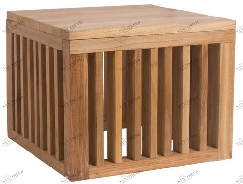 Il Giardino di Legno Квадратный садовый столик из тика Code Code0489