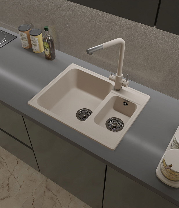 Кухонная мойка Кварц QUARZ S431 GranFest 9-S431 - Вид №5
