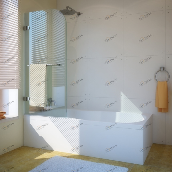 90X150GV001 Душевое ограждения на борт вынны GUTEWETTER Германия LUX