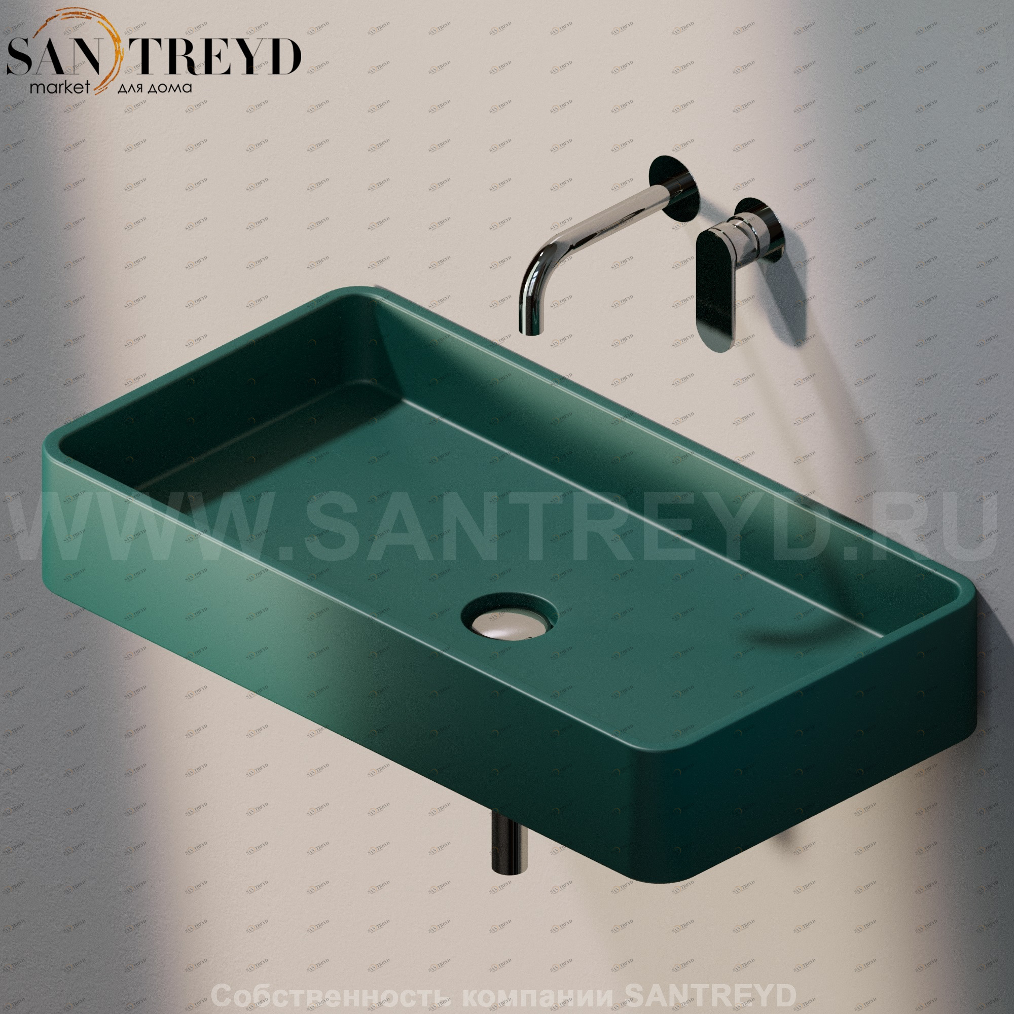 MWL755020 Подвесная раковина настенная прямоугольная Ceramica Flaminia Miniwash