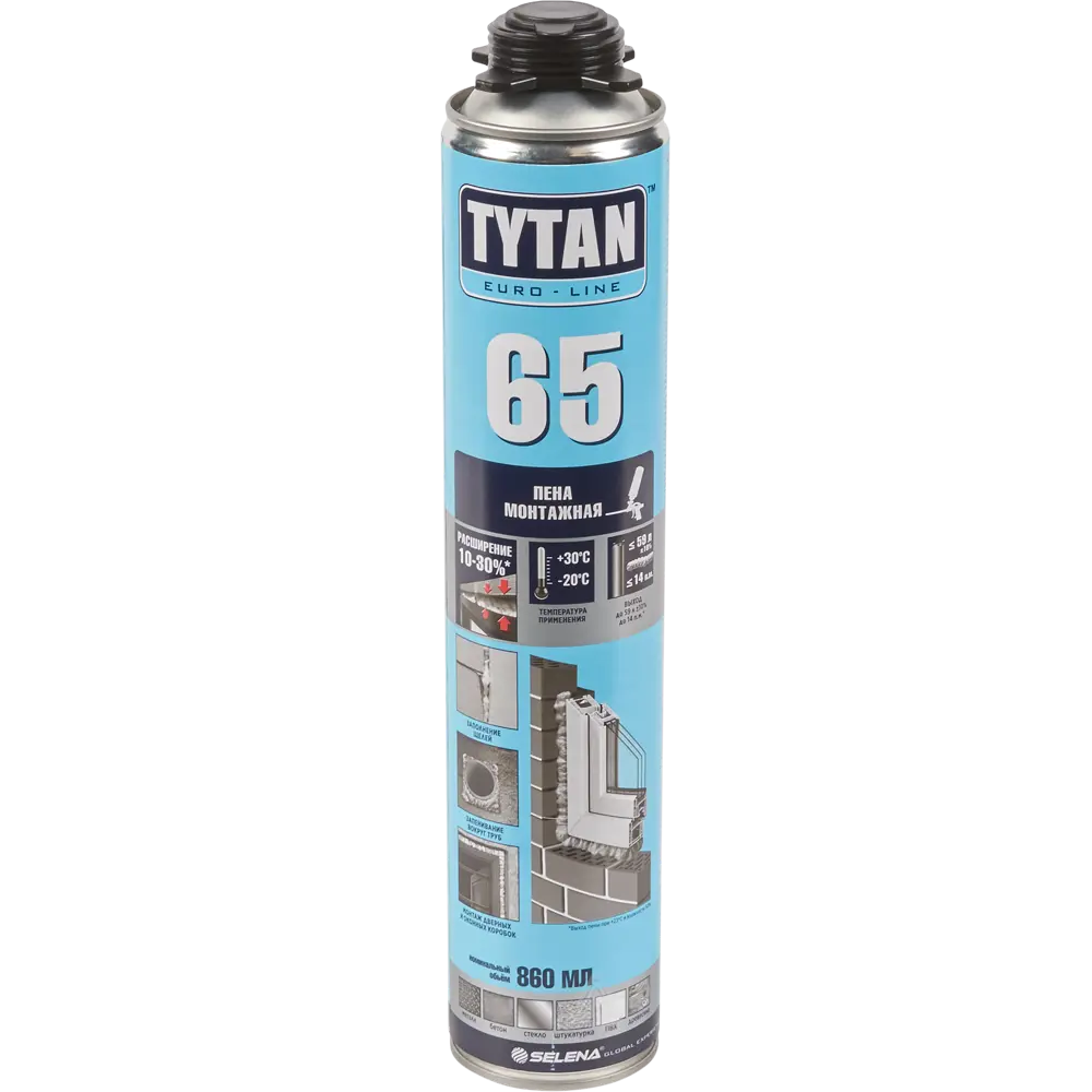 Пена монтажная пистолетная Tytan 65 860 мл STLM-2127993