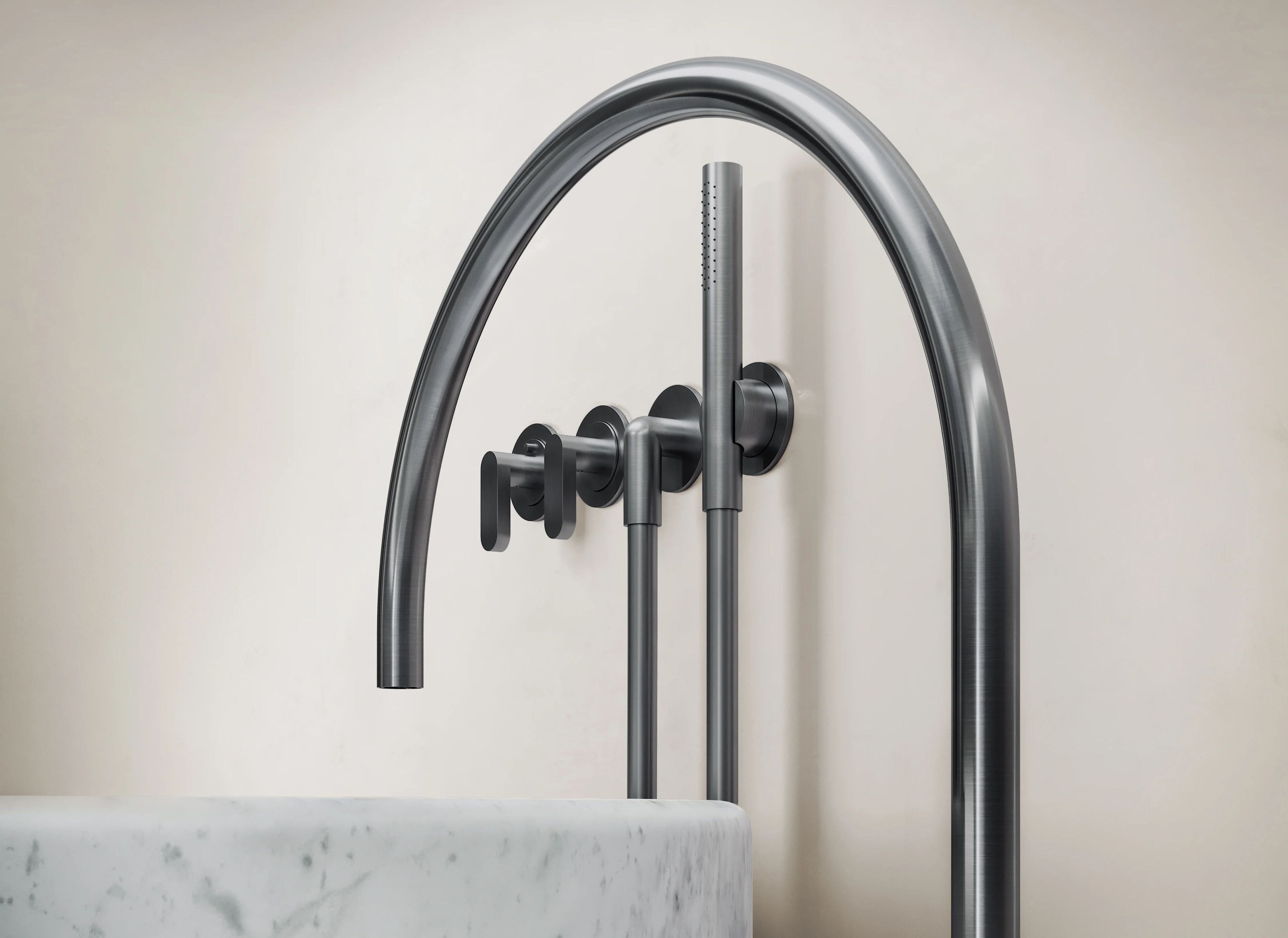 Набор термостатических ванн из нержавеющей стали с ручным душем COCOON John Pawson ARCH-00047302 - Вид №11