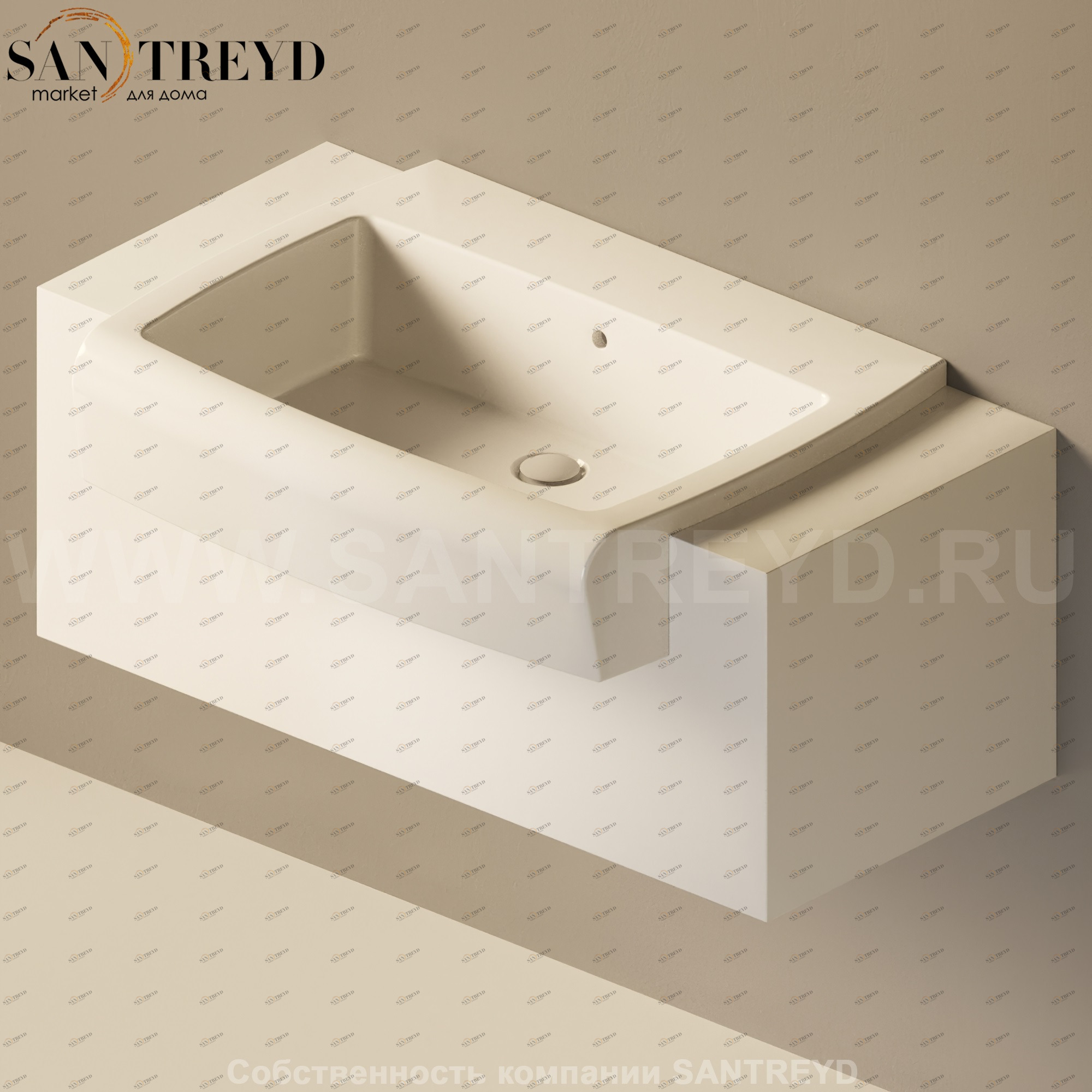 Flaminia UNA Консоль для раковины от 100 до 200 см белая UNA75C1.9016 Ceramica Flaminia UNA75C19016