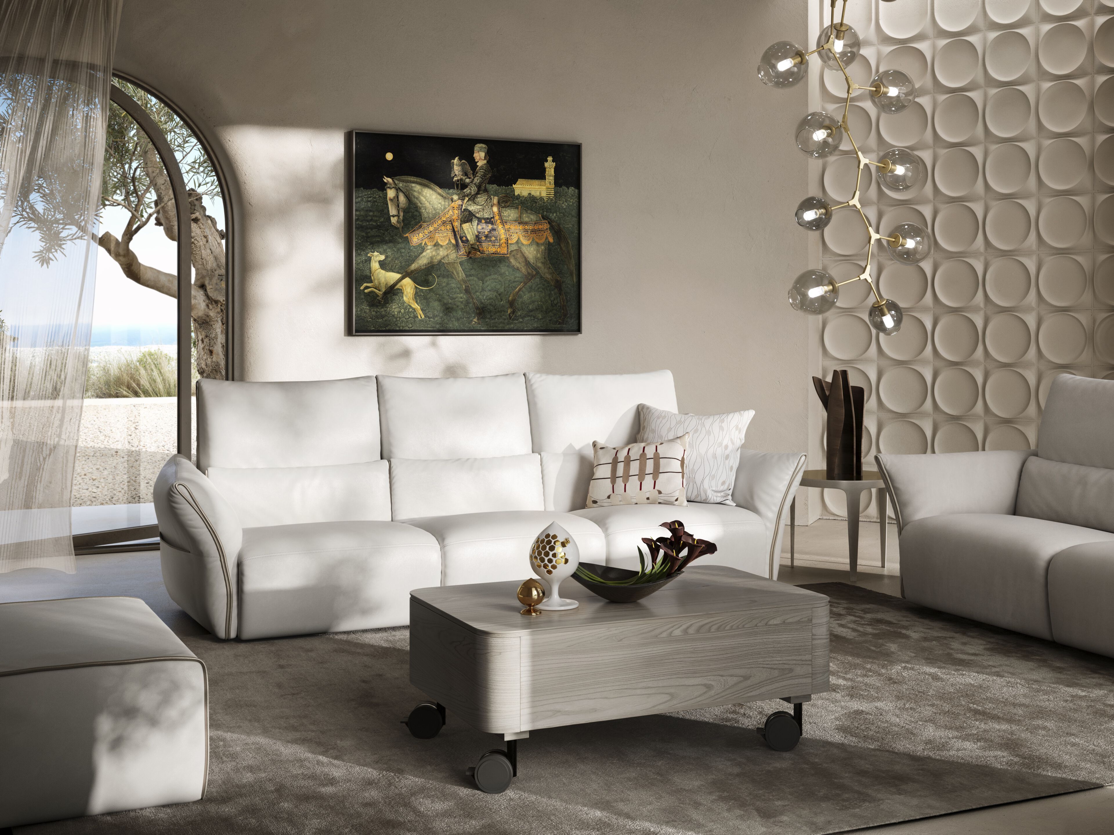 3-местный кожаный диван Natuzzi Italia Wellbe ARCH-00069101 - Вид №5