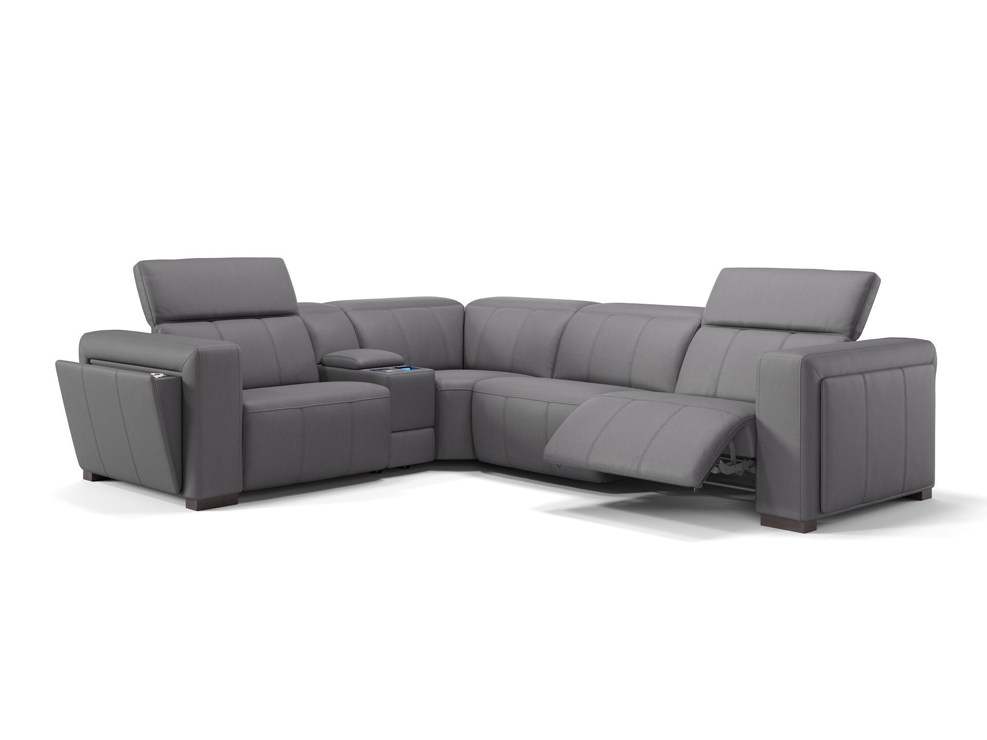 Кожаный угловой диван Sofanella Анкона ARCH-00017066