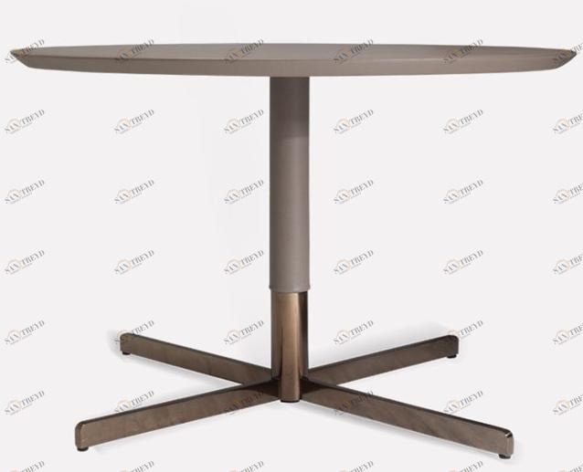 MORADA Круглый кожаный журнальный столик  Leatherella ct 