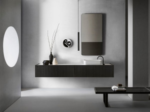 Подвесной шкаф для умывальника со встроенной раковиной