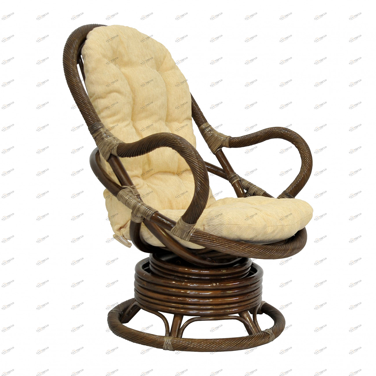 Кресло механическое венге Visit ЭКО ДИЗАЙН ПЛЕТЕНАЯ 009673 Бежевый;коричневый 