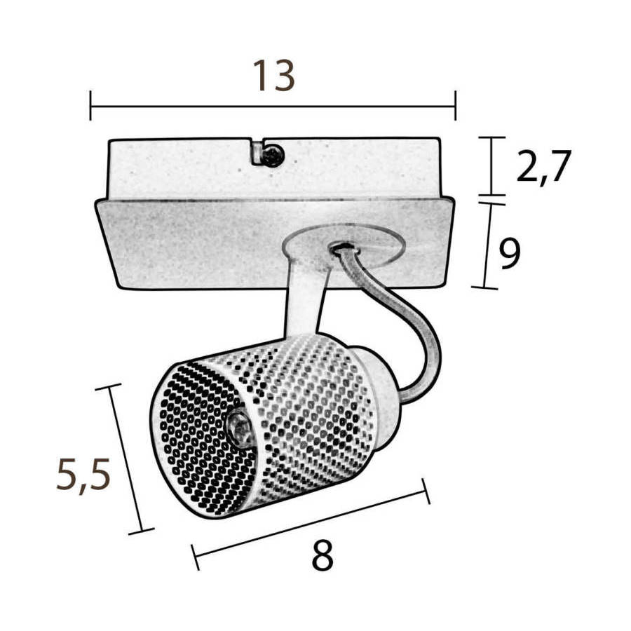 Светильник Спот Sandy-1 черный White Label Living 5500618 - Вид №5