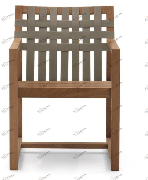 RODA Садовый стул из тика с подлокотниками Network sun-id-1479865