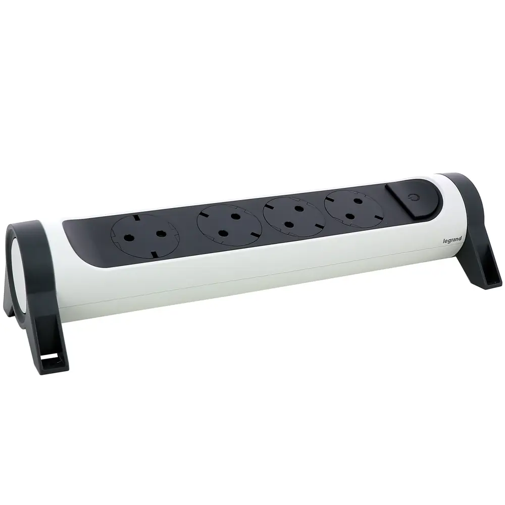 Колодка для удлинителя Legrand Комфорт 4 розетки с заземлением 3680 Вт цвет белый/черный 84024709 STLM-2084772  - Вид №2