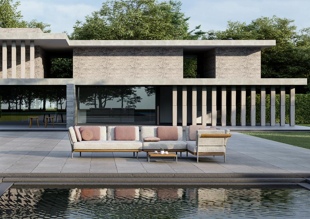 Журнальные столики pca flint f13 70см x 76см Manutti Flex MNST549 - Вид №5