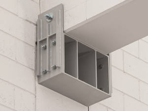 Система ограничения прямоугольной балки-столба