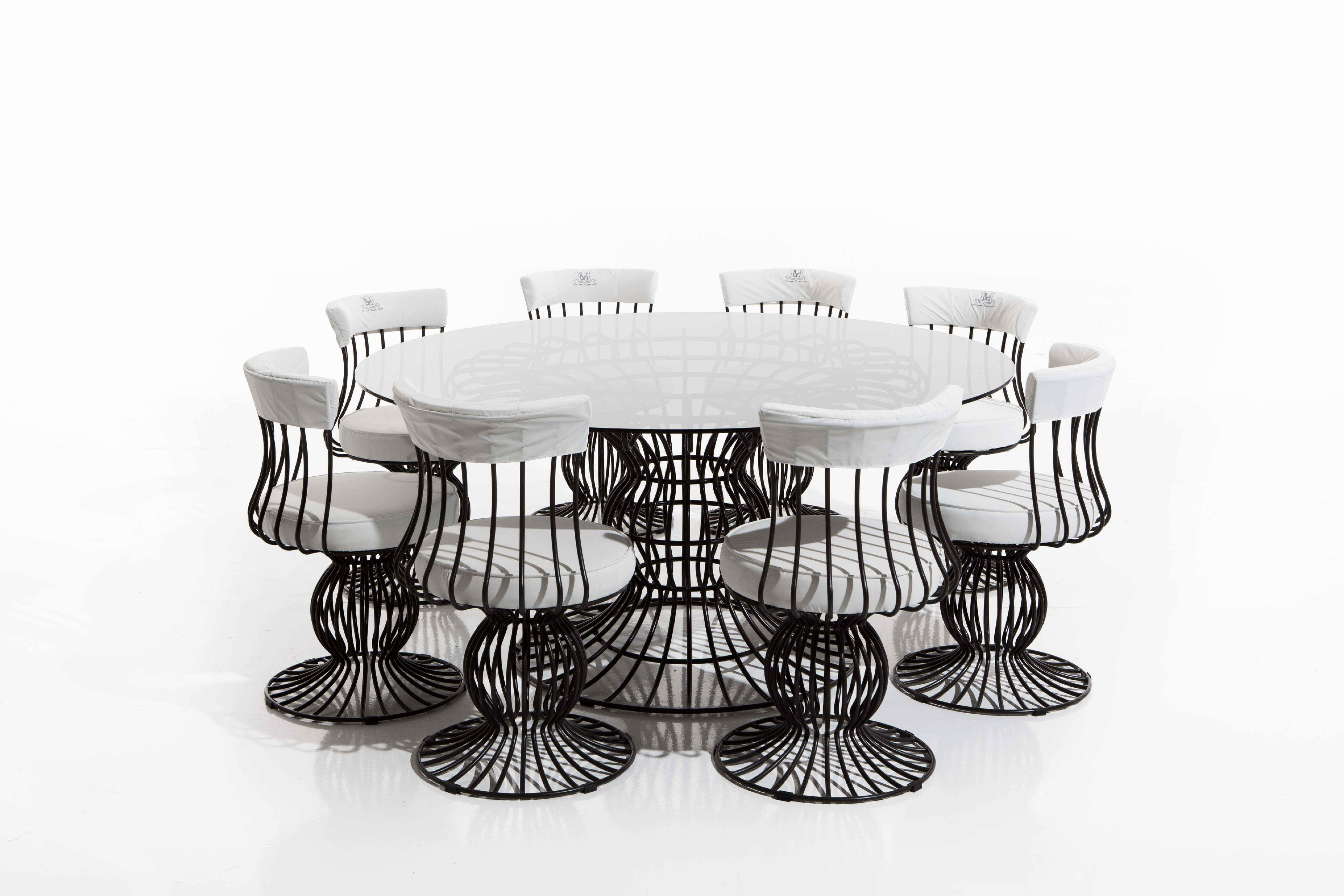 Круглый железный садовый стол Samuele Mazza Outdoor Sirio ARCH-00003224