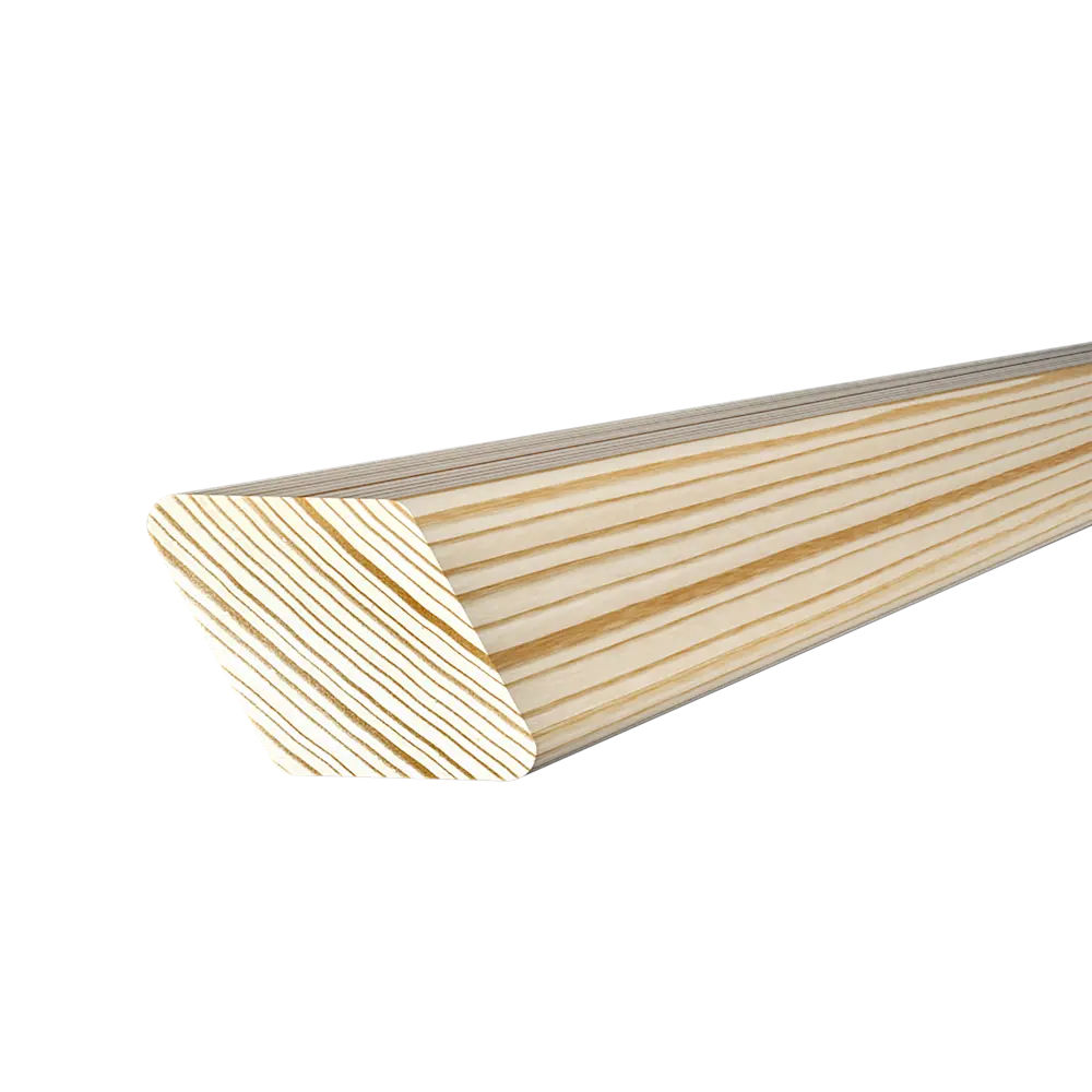 Брусок скошенный сращенный 28x40x3000 мм хвоя сорт Экстра без сучков АРЕЛАН STLM-2083248