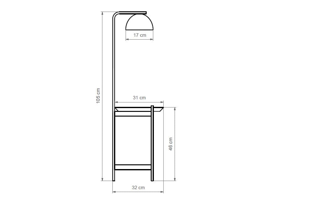 Терракотовый торшер с полкой luxcambra Absis ARCH-00107930 - Вид №6
