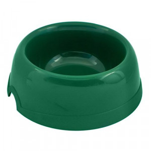 ПР0037900 Миска для животных пластиковая зеленая 100мл ХОРОШКА