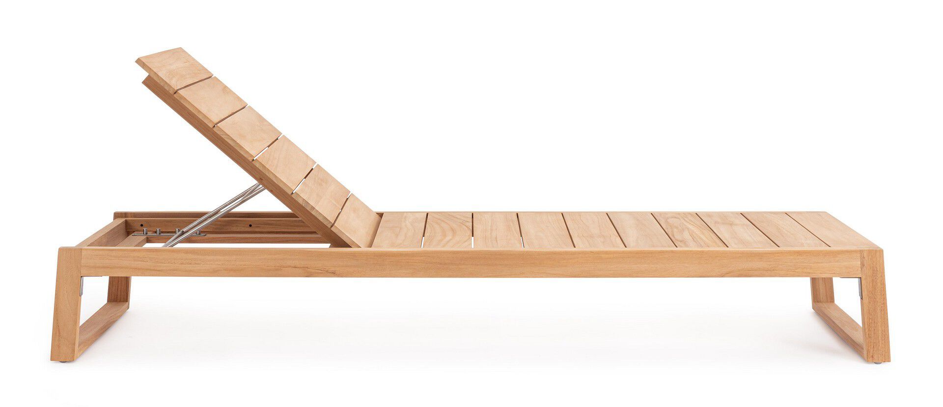 Садовая кровать с откидной спинкой из тикового дерева BIZZOTTO JEREMY ARCH-00131921 - Вид №3