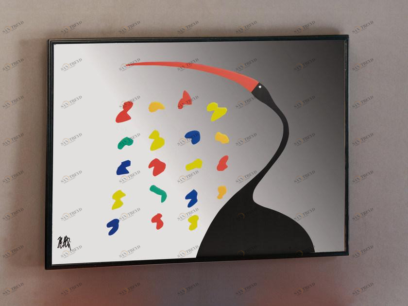 Mirabili Прямоугольное настенное зеркало из оргстекла Mirabili arte d'abitare sun-id-1439555