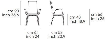 Midj Стул из ткани с подлокотниками, с высокой спинкой Light sun-id-1415987 - Вид №2