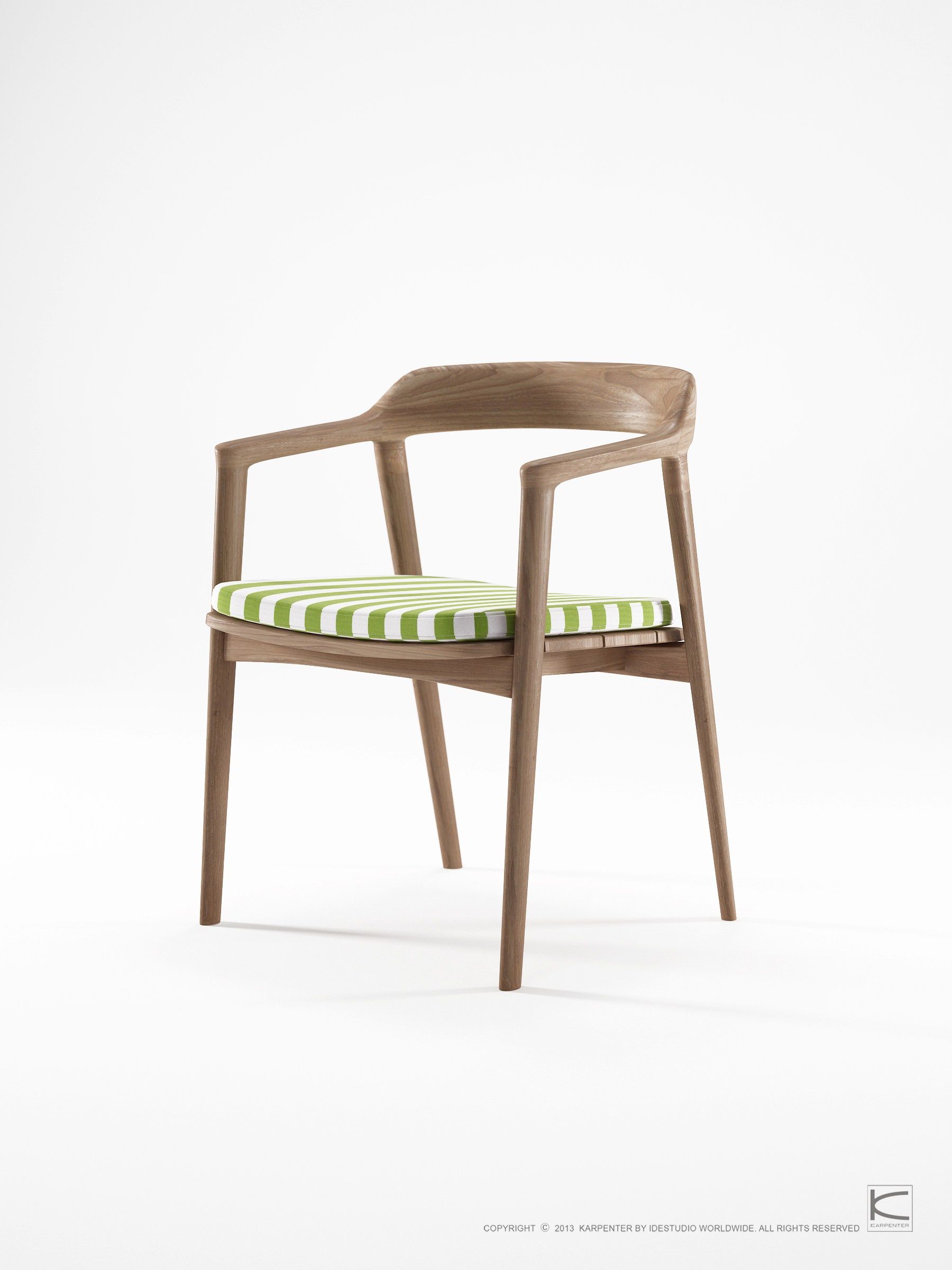 Стул из тикового дерева с подлокотниками KARPENTER Grasshopper Outdoor ARCH-00022537 - Вид №25