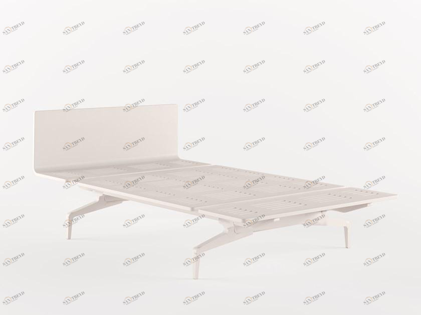 Alias Односпальная кровать из алюминия и дерева Legnoletto sun-id-1386514