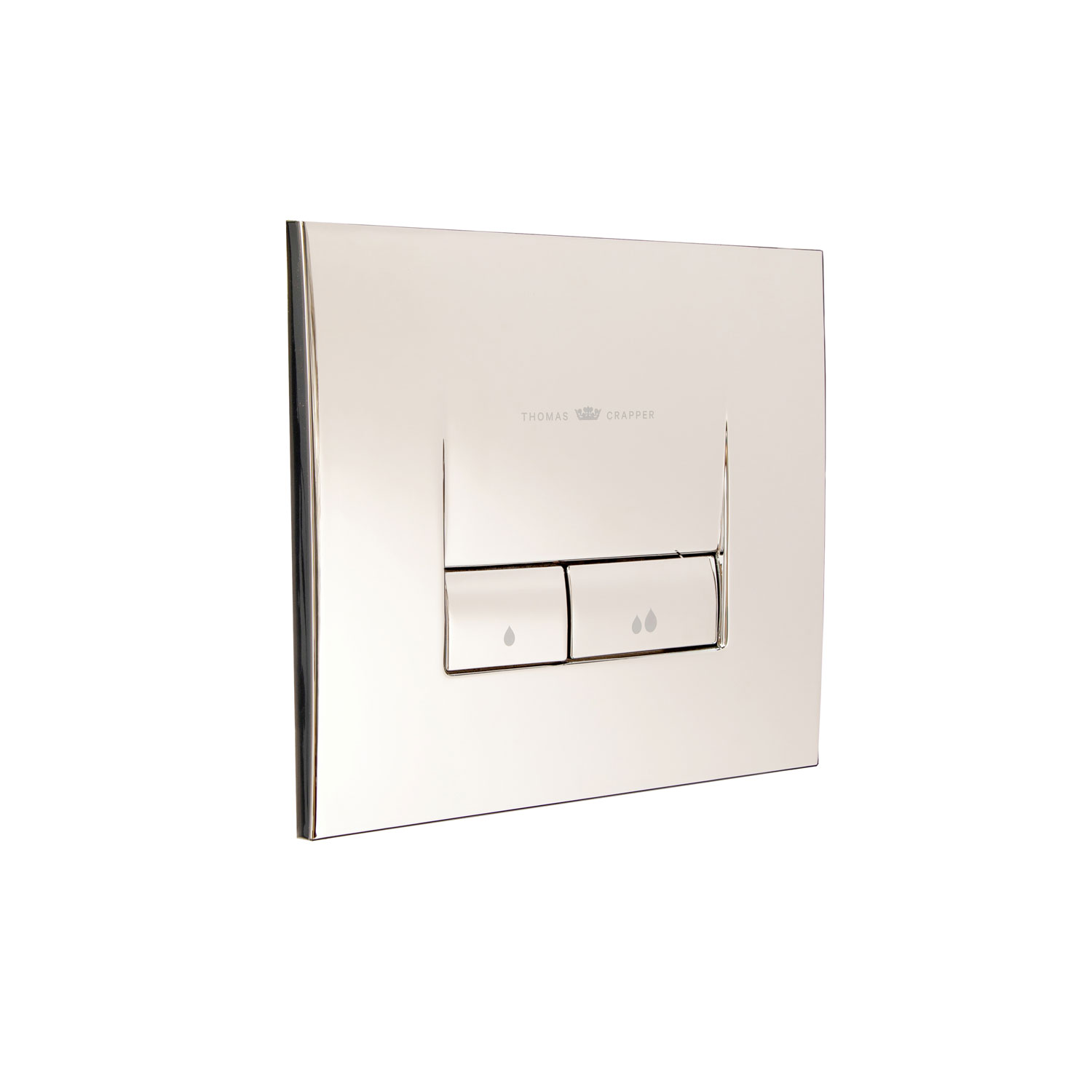 TC200FPLATEPB Кнопка смыва с логотипом Thomas Crapper Thomas Crapper  - Вид №1