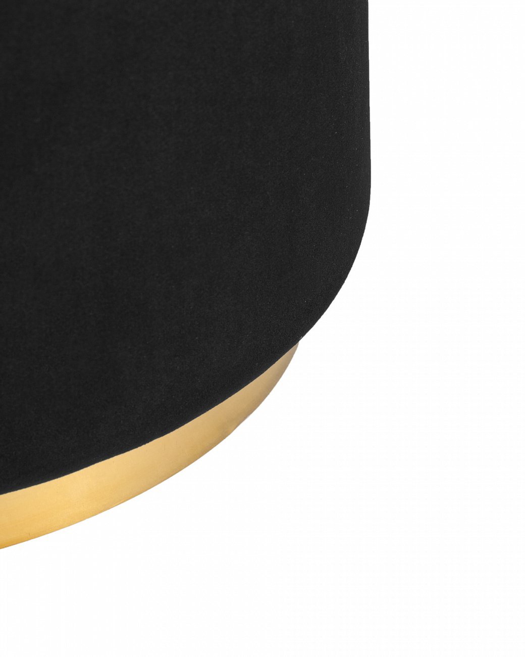 Пуфик круглый черный вельветовый "Оникс" STOOL GROUP ДИЗАЙНЕРСКИЕ 00-3881870 Черный  - Вид №3