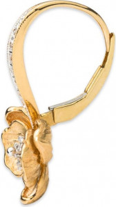 10592428 Michael Aram Серьги "Орхидея" (желтое золото, 750пр) Золото