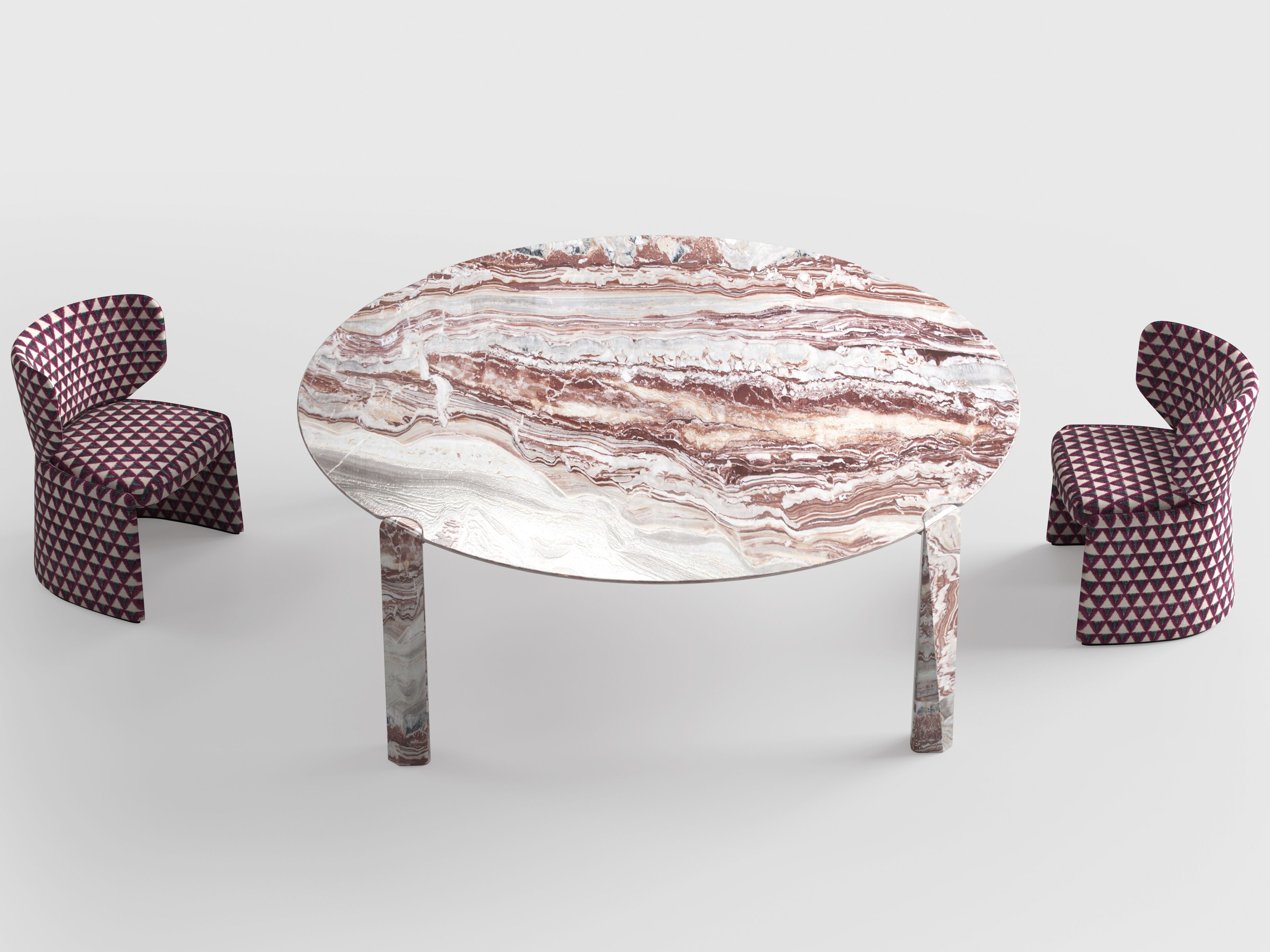 Круглый мраморный стол CPRN HOMOOD Shapes ARCH-00119519 - Вид №1