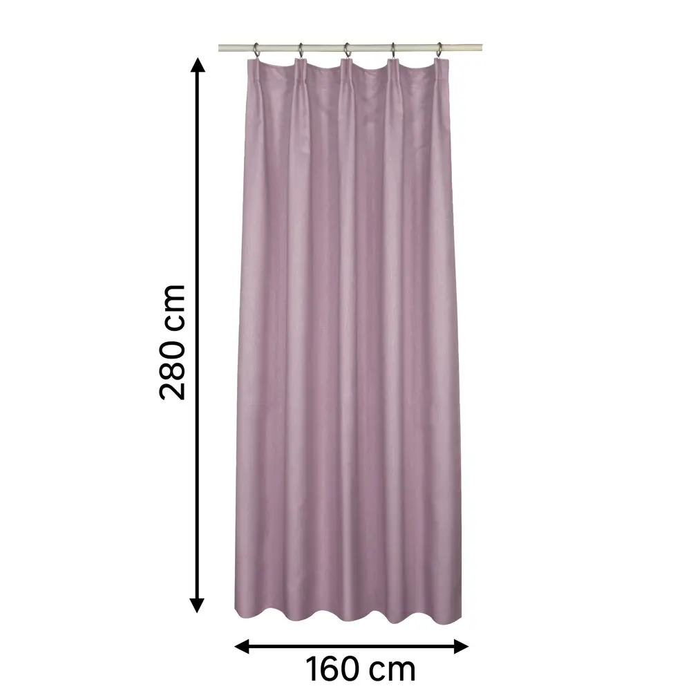 Штора на ленте Inspire Lusena 160x280 см цвет сиреневый 89343238 STLM-2158935  - Вид №2