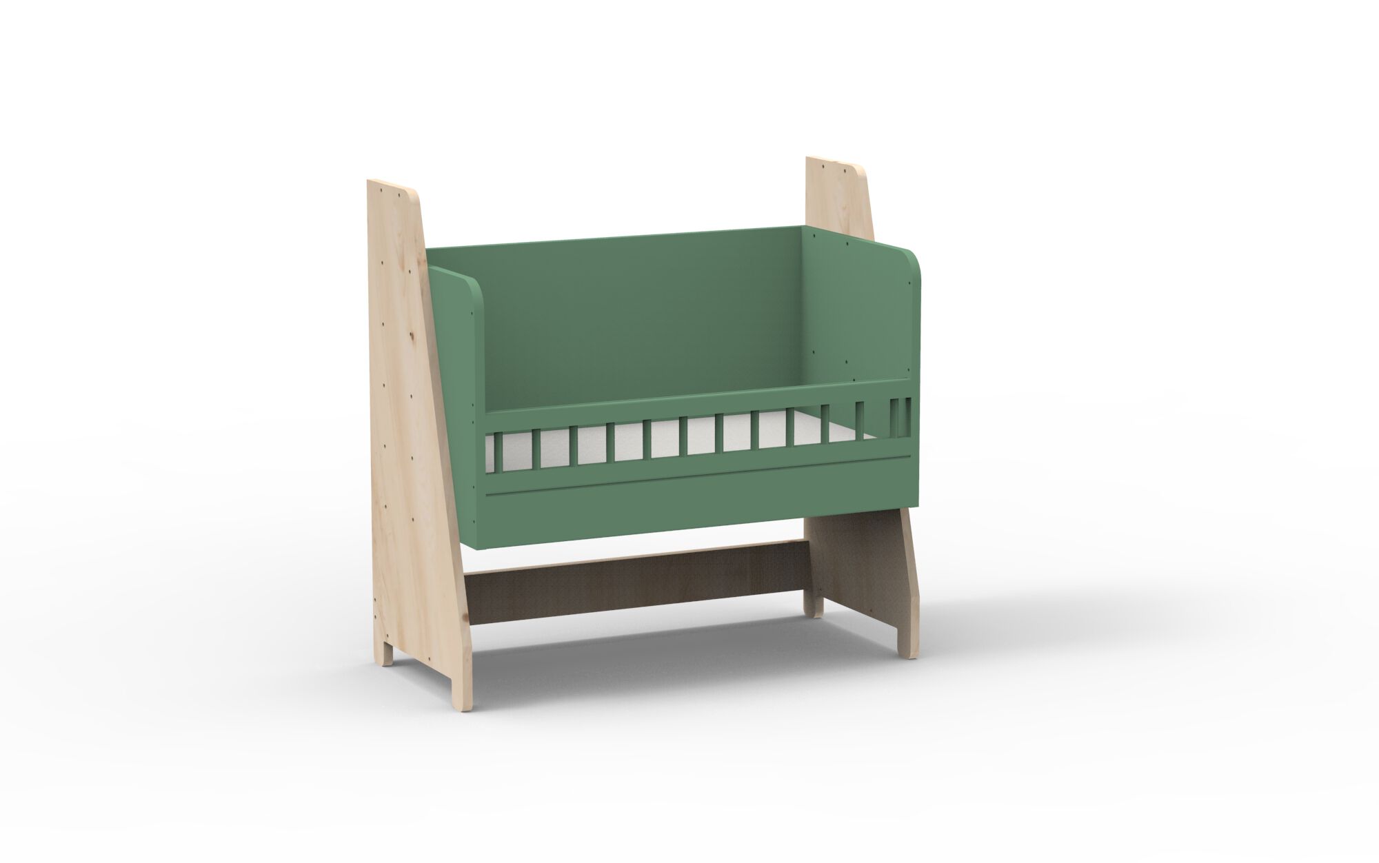 Лакированная деревянная кровать для сна Mathy by Bols ASYMETRY ARCH-00052185 - Вид №62