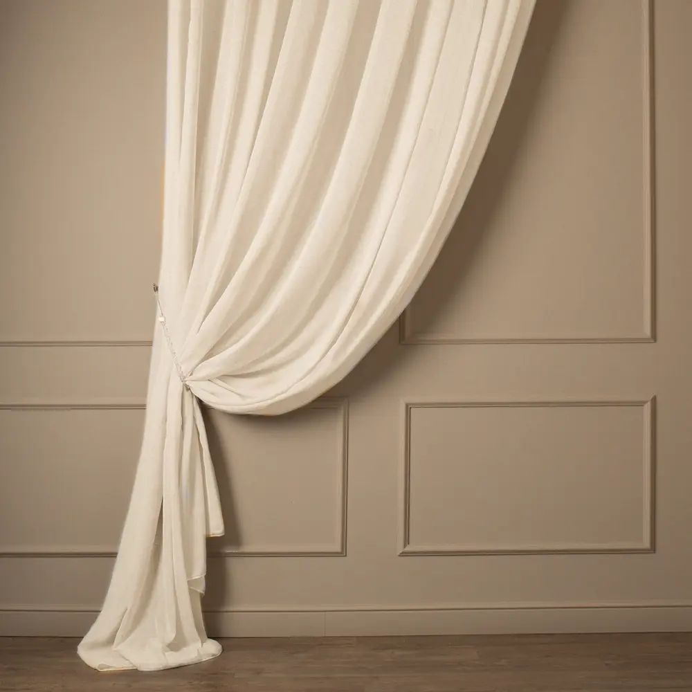 Тюль 1 п/м лен Linen 340 см 100 г/м² цвет айвори 89462562 STLM-2135870 TEX REPUBLIC 