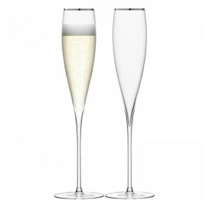 Набор из 2 бокалов-флейт 200 мл платина Savoy LSA INTERNATIONAL SAVOY 00-3863042 Прозрачный
