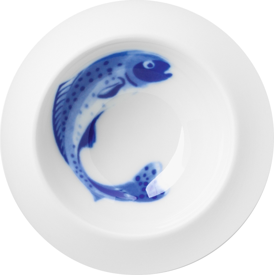 10577458 Hering Berlin Розетка Hering Berlin "Форель" "Океан" 10,5см Фарфор 