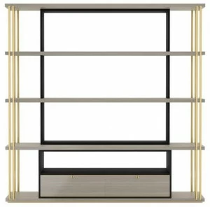 FRATO Открытый деревянный книжный шкаф с ящиками Dhaka Ffu030008aab