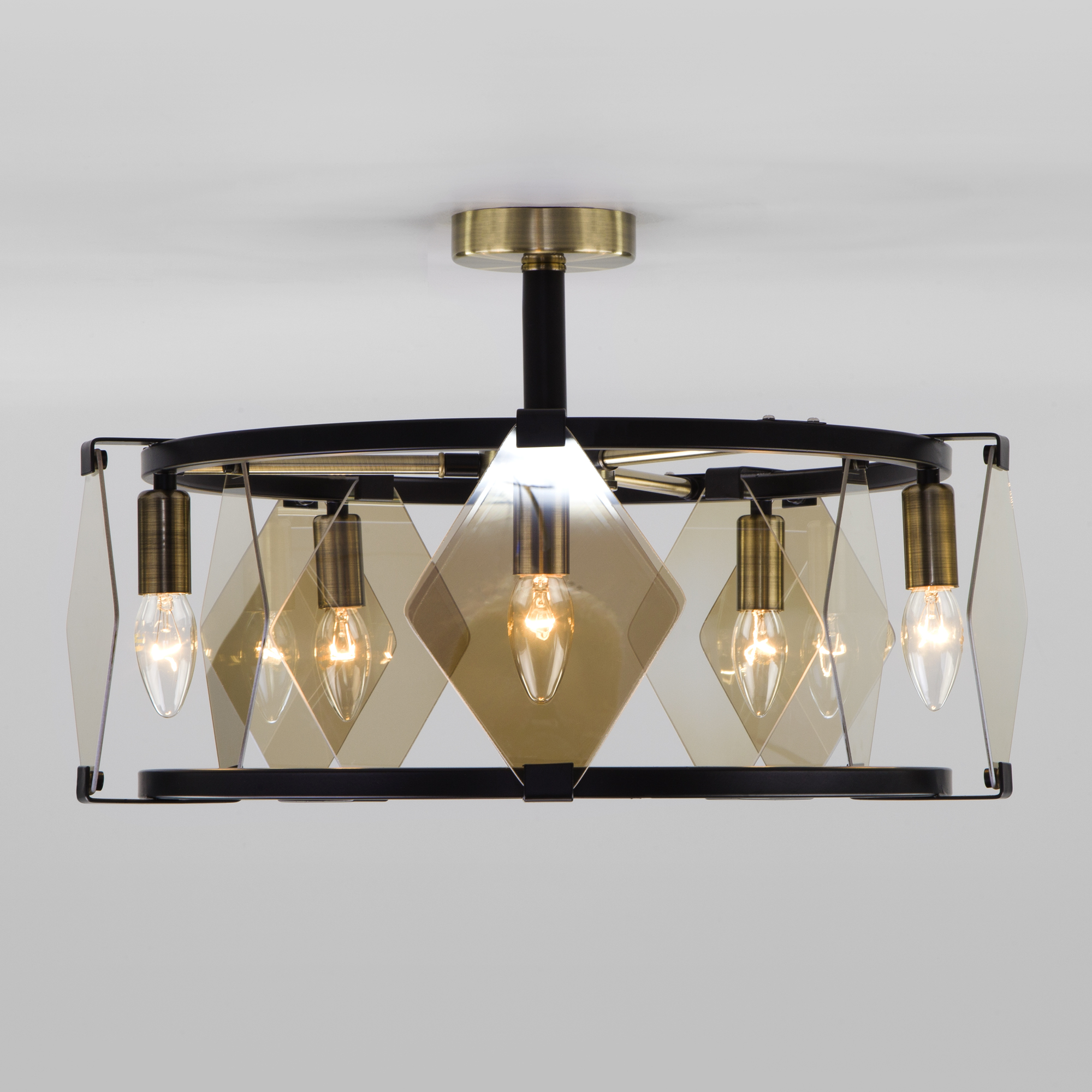 Eurosvet Aragon - потолочный светильник в стиле лофт с 5 плафонами 85049518 STLM-0057893 - Вид №1