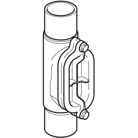 371.454.16.1 Ревизия Geberit PE 90°, с овальным окном технического обслуживания Geberit  - Вид №1