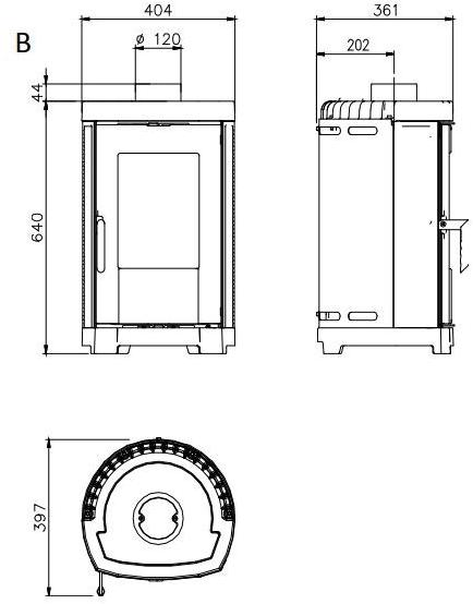 LA NORDICA EXTRAFLAME Дровяная печь из эмалированного чугуна sun-id-1446631 - Вид №2